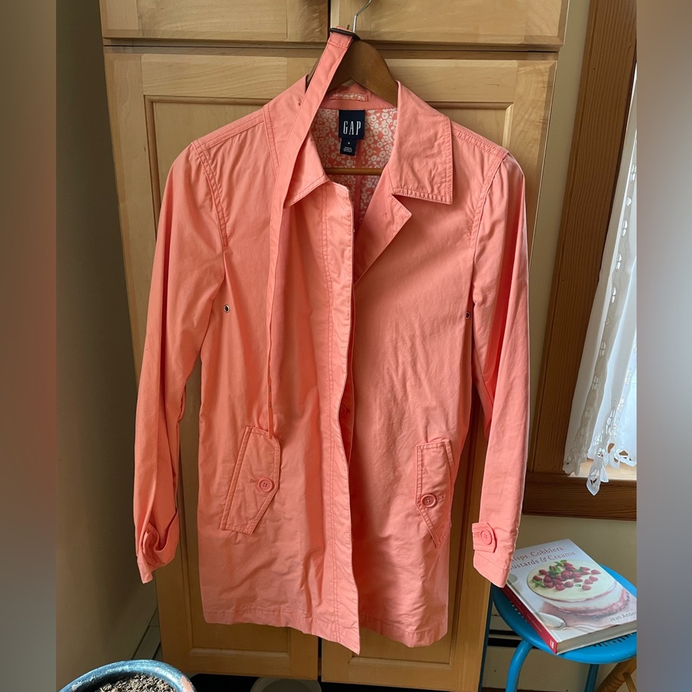 GAP Spring Peach Trench Jacket, Size S